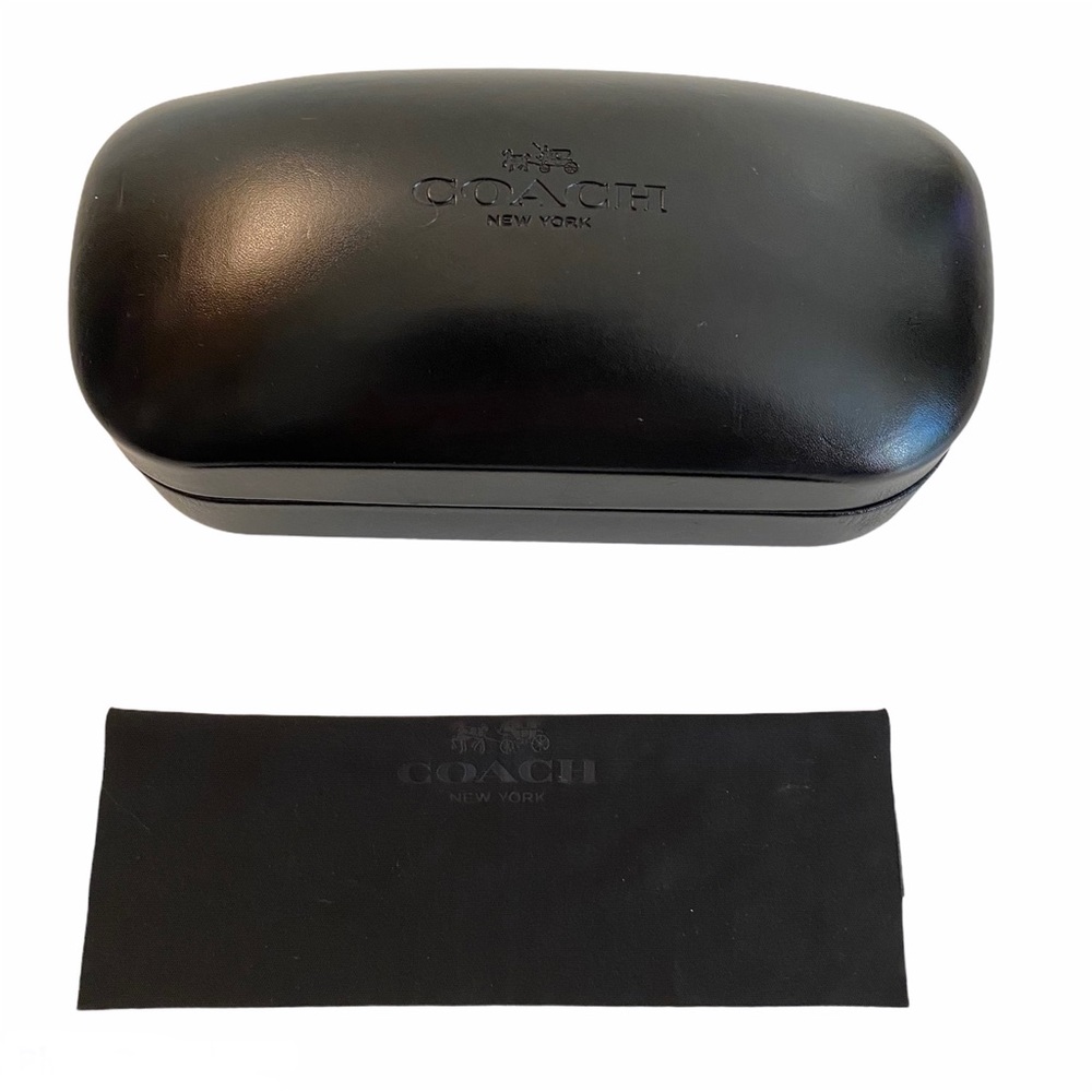 Coach hard shell sunglasses case black
